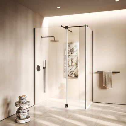 Modular Deep Bronze Glass Deflector Panel 300mm