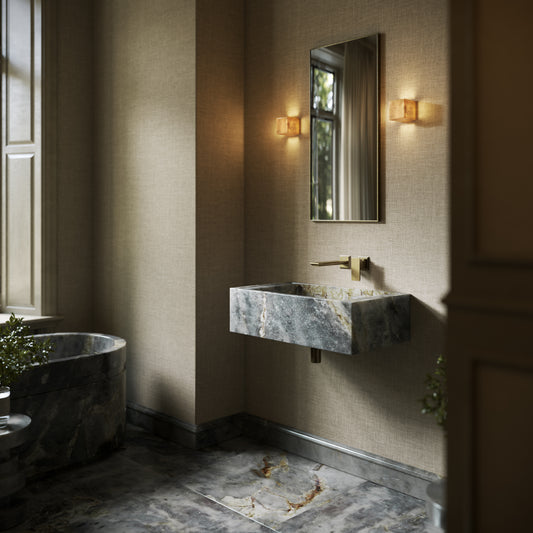 Patino Amazon Blue Marble Wall Hung Basin 700mm