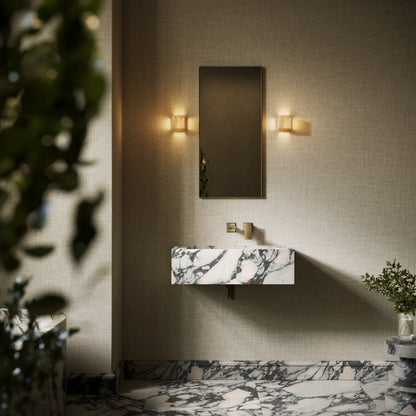Patino Calacatta Viola Marble Wall Hung Basin 700mm