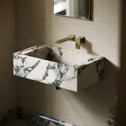 Patino Calacatta Viola Marble Wall Hung Basin 700mm