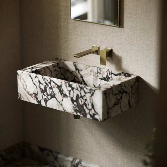 Patino Calacatta Viola Marble Wall Hung Basin 700mm