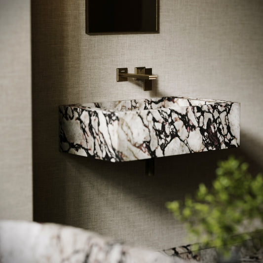 Patino Calacatta Viola Marble Wall Hung Basin 700mm