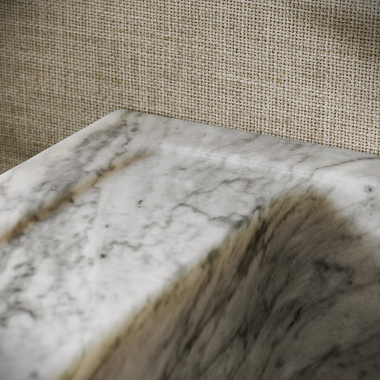 Patino Carrara Marble Wall Hung Basin 700mm