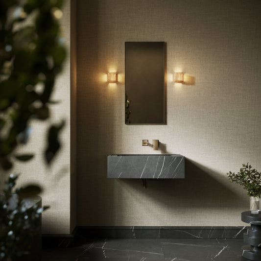 Patino Pietra Grey Marble Wall Hung Basin 700mm