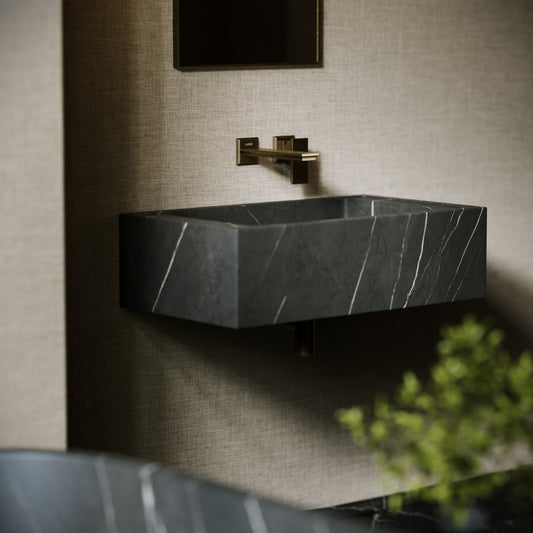 Patino Pietra Grey Marble Wall Hung Basin 700mm