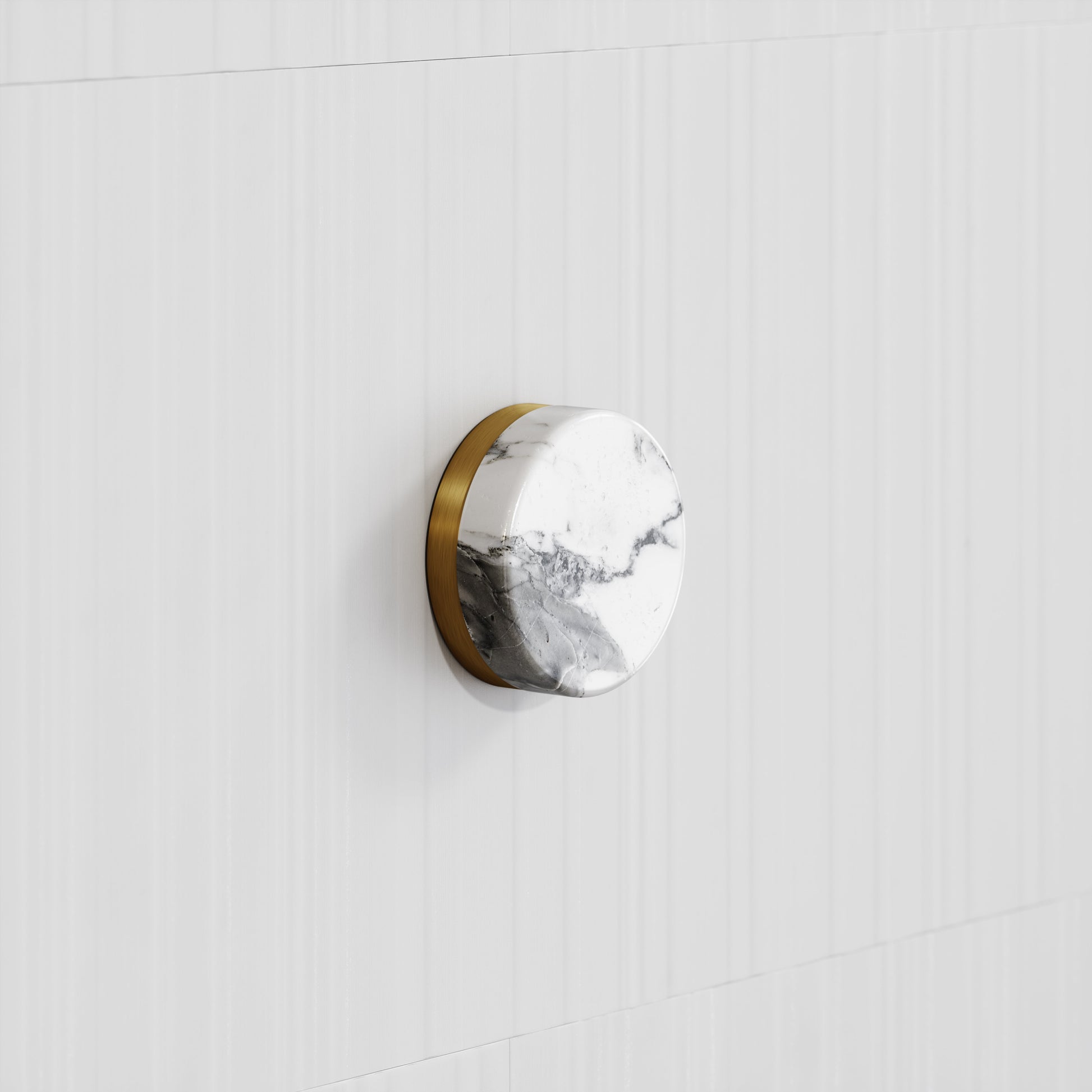 Porto Shower System (Brushed Gold & Arabescato Marble)