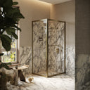 Reve Sidesway Aged Bronze Shower Enclosure 1000 x 800mm