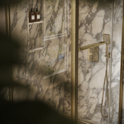 Reve Sidesway Aged Bronze Shower Enclosure 1000 x 800mm