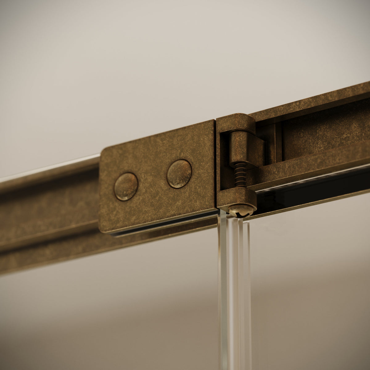 Reve Sidesway Aged Bronze Shower Enclosure 1000 x 800mm