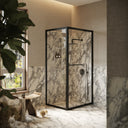 Reve Sidesway Matte Black Shower Enclosure 1000 x 800mm