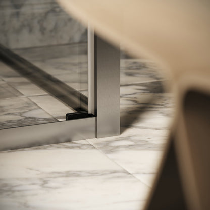 Reve Sidesway Brushed Stainless Shower Enclosure 1000 x 800mm