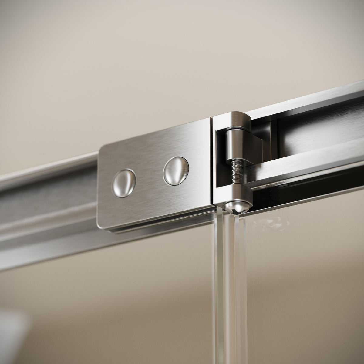Reve Sidesway Brushed Stainless Shower Enclosure 1000 x 800mm