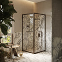 Reve Sidesway Brushed Bronze Shower Enclosure 900mm