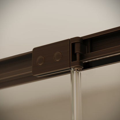 Reve Sidesway Brushed Bronze Shower Enclosure 900mm