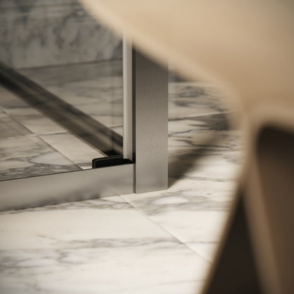 Reve Sidesway Brushed Stainless Shower Enclosure 900mm