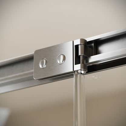 Reve Sidesway Brushed Stainless Shower Enclosure 900mm
