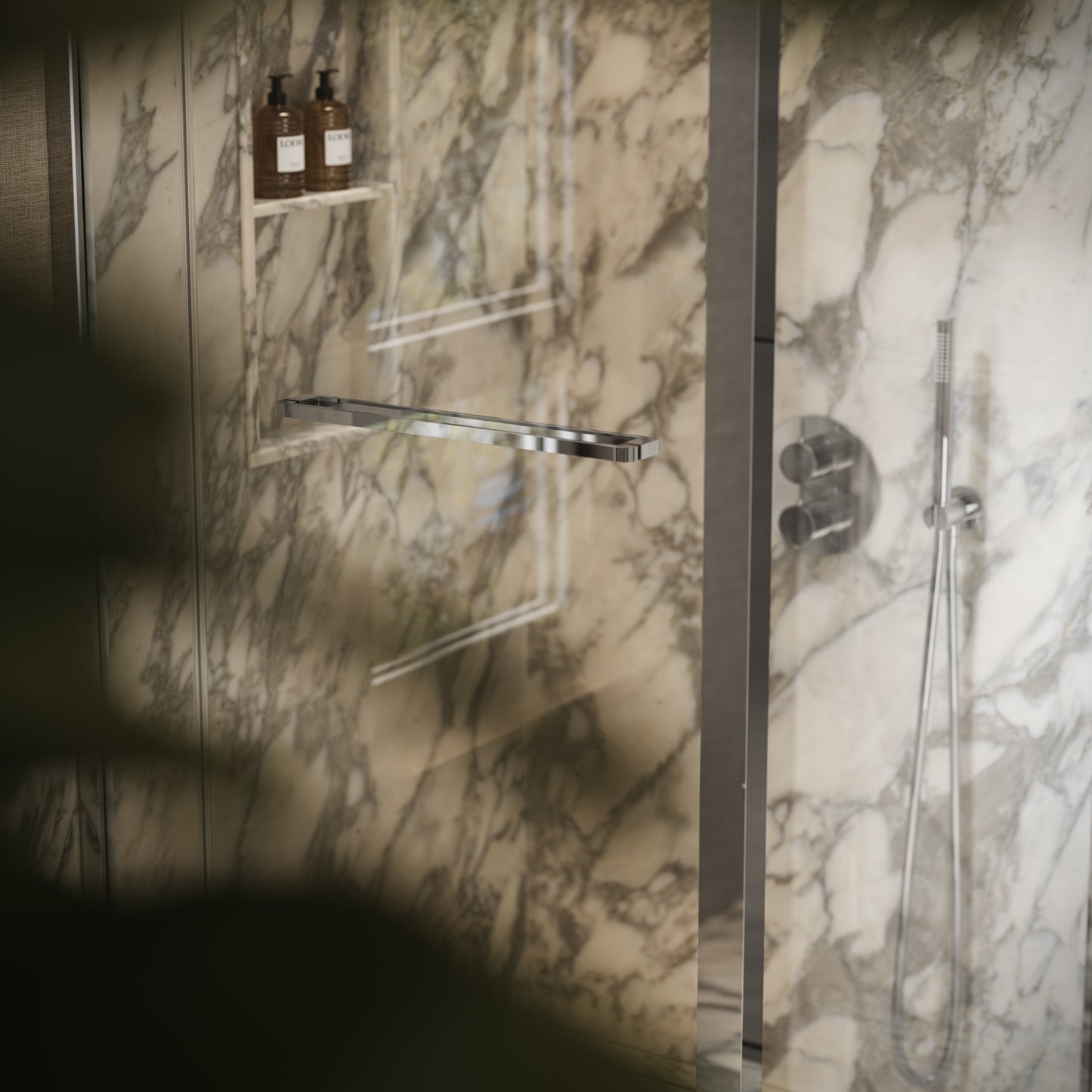 Reve Sidesway Chrome Shower Enclosure 900mm