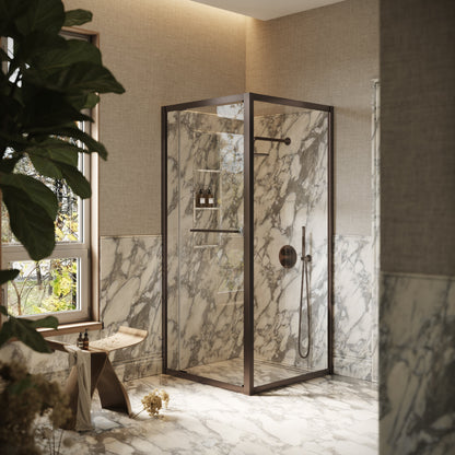 Reve Sidesway Deep Bronze Shower Screen 900mm