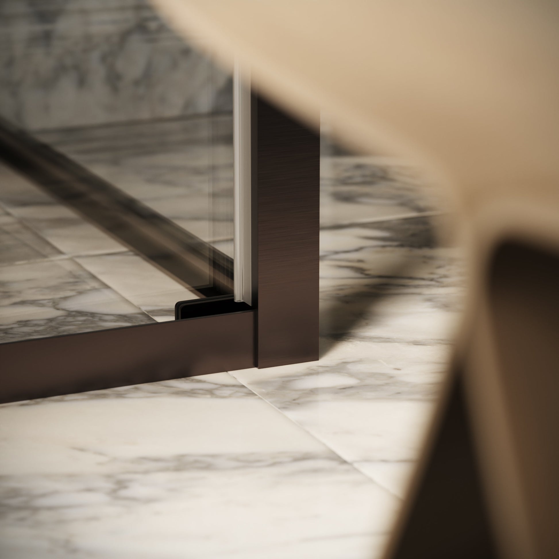 Reve Sidesway Deep Bronze Shower Screen 900mm