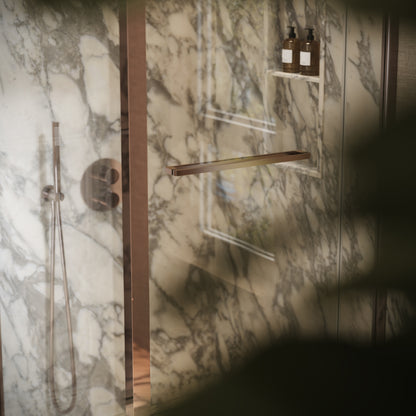 Reve Sidesway Rose Gold Shower Enclosure 900mm