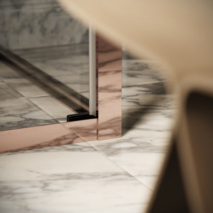 Reve Sidesway Rose Gold Shower Enclosure 900mm