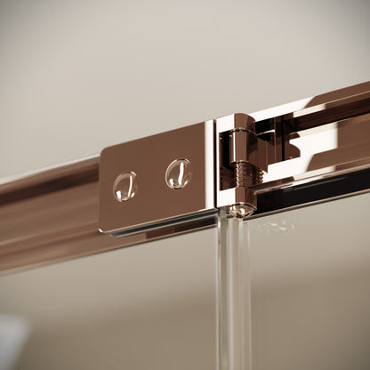 Reve Sidesway Rose Gold Shower Enclosure 900mm