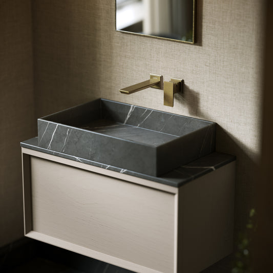 Sasso Pietra Grey Marble Countertop Basin 600mm