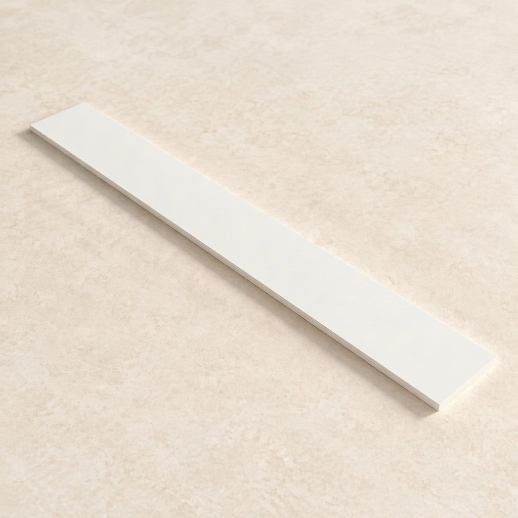 Stone Matte White Upstand Splashback 1000mm