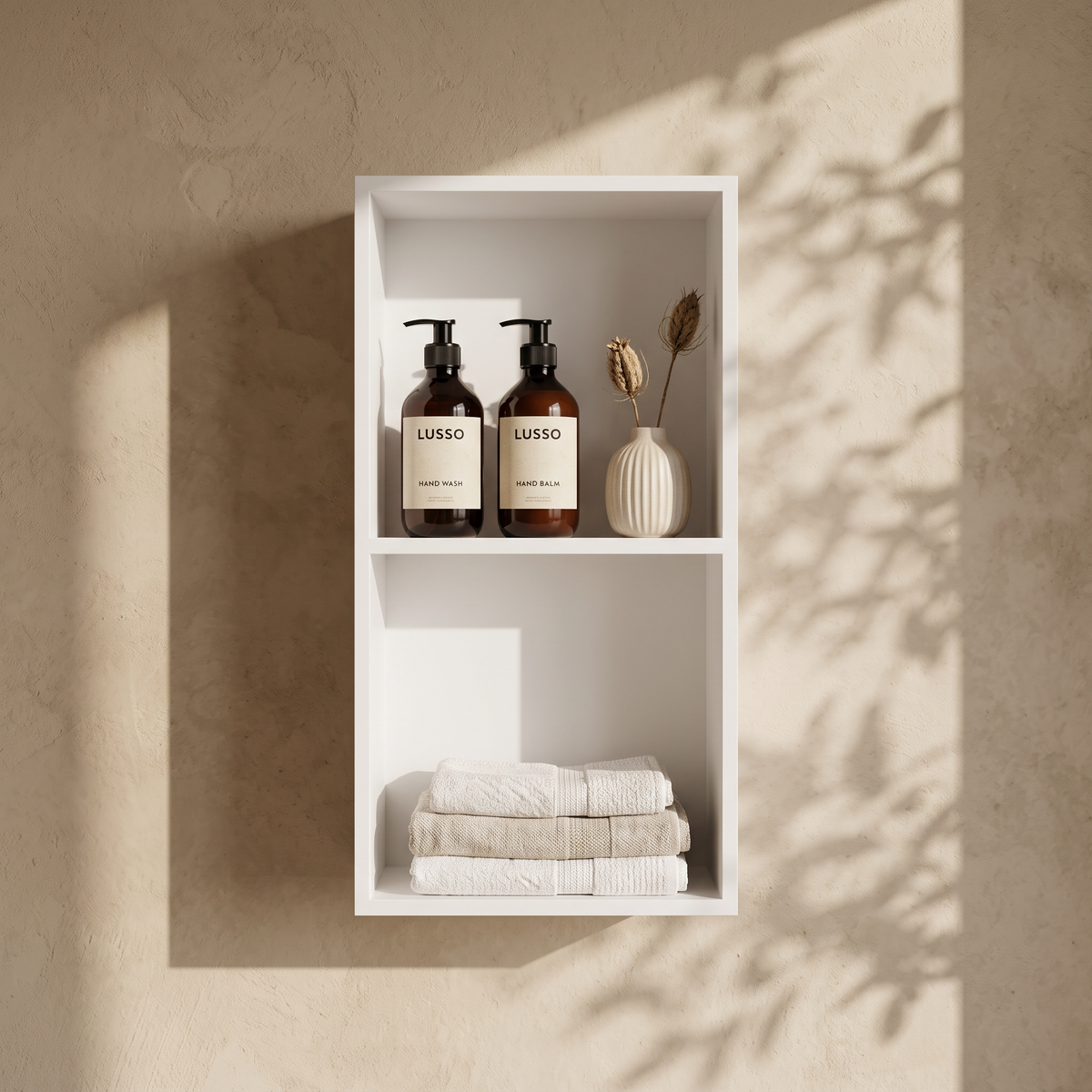 Ethos Stone Wall Mounted Storage Cabinet 600mm