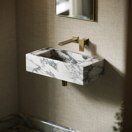 Tassilo Arabescato Marble Wall Hung Basin 600mm
