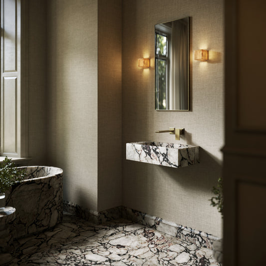 Tassilo Calacatta Viola Marble Wall Hung Basin 600mm