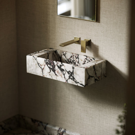 Tassilo Calacatta Viola Marble Wall Hung Basin 600mm