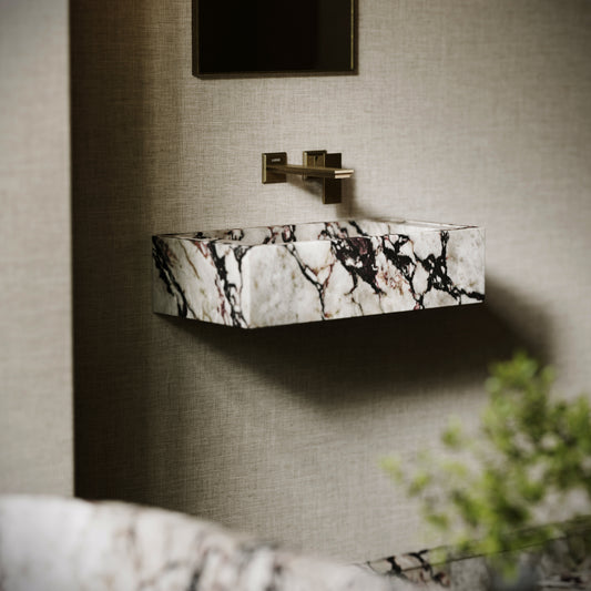 Tassilo Calacatta Viola Marble Wall Hung Basin 600mm