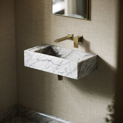 Tassilo Carrara Marble Wall Hung Basin 600mm