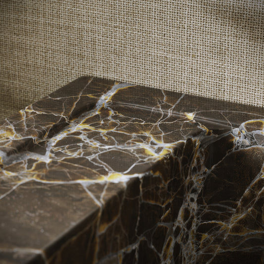 Tassilo Dark Emperador Marble Wall Hung Basin 600mm