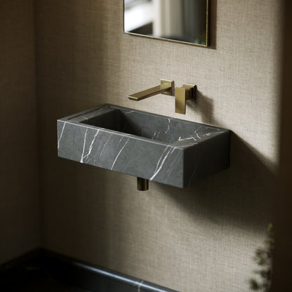 Tassilo Pietra Grey Marble Wall Hung Basin 600mm