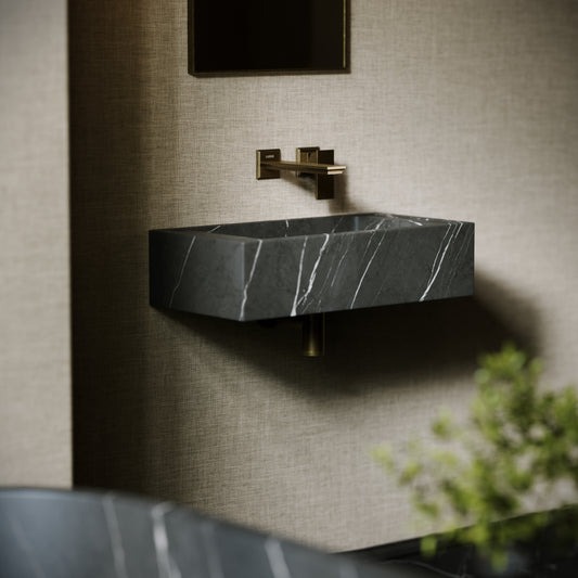 Tassilo Pietra Grey Marble Wall Hung Basin 600mm