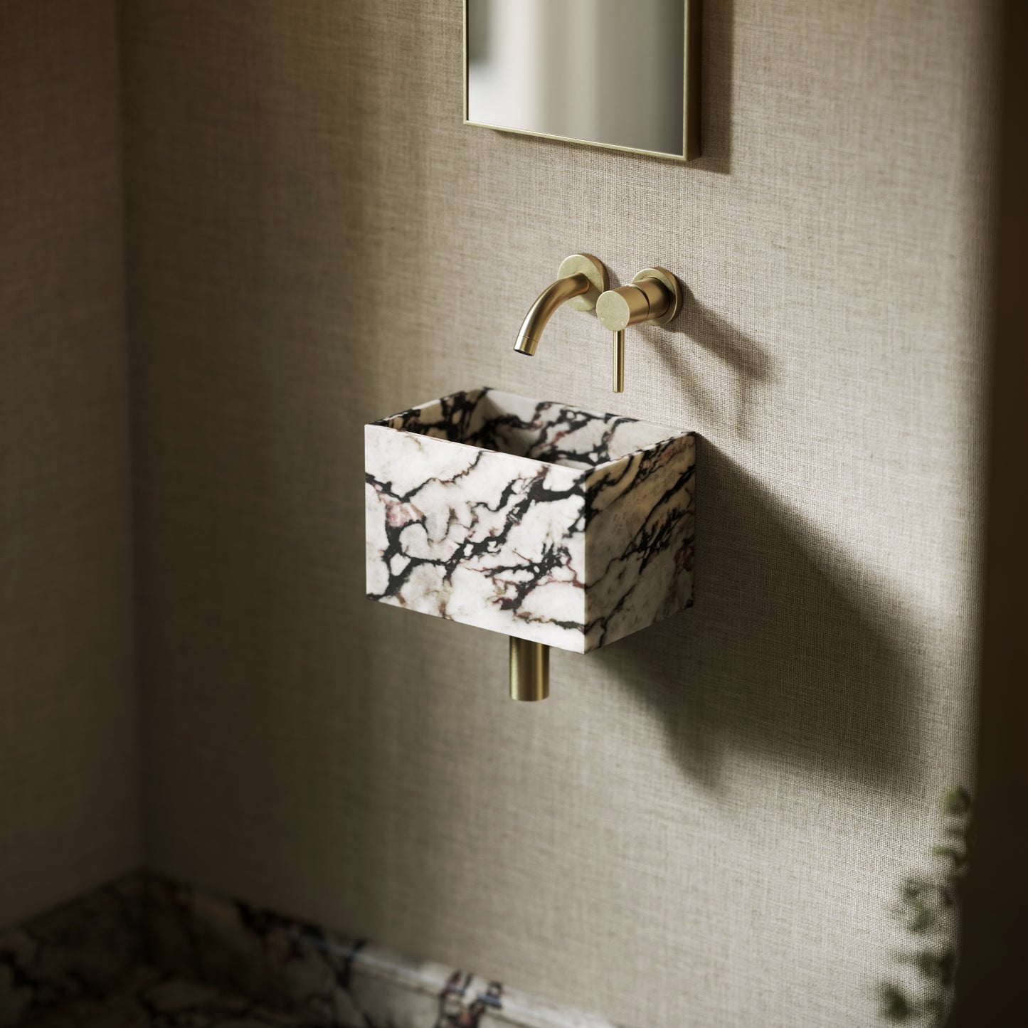 Tucci Calacatta Viola Marble Wall Hung Basin 300mm