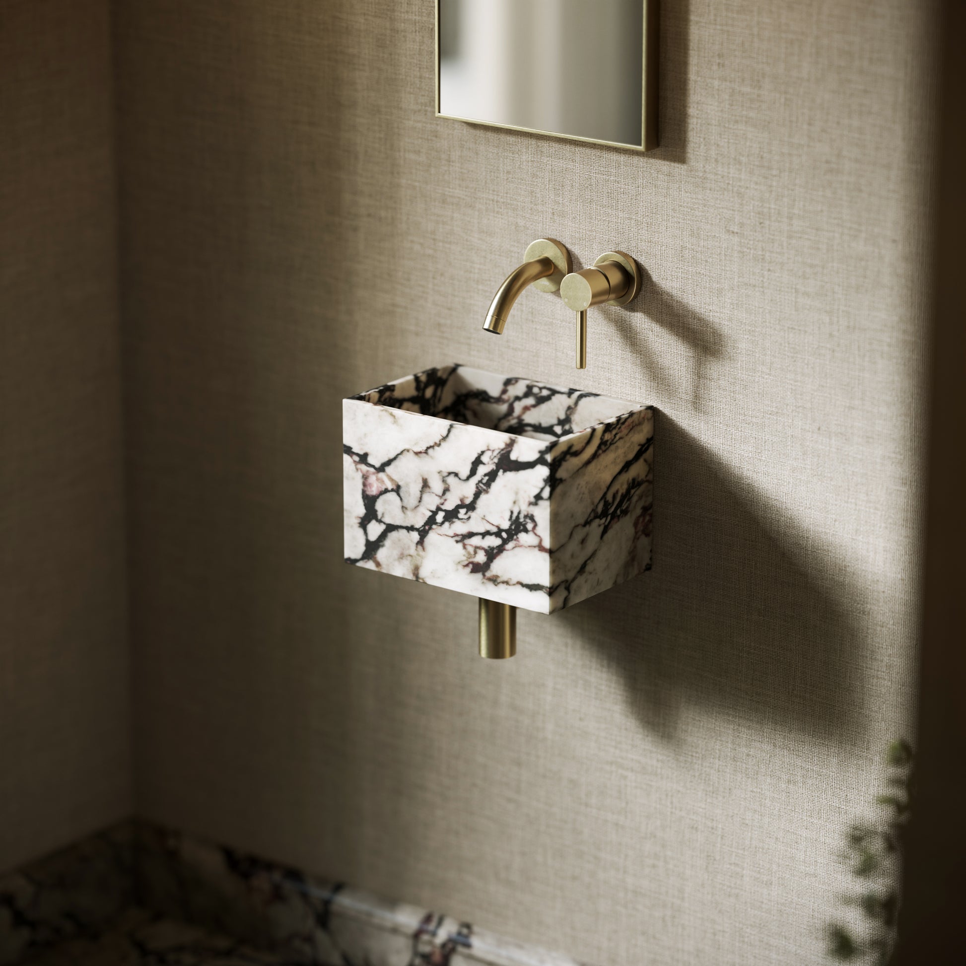 Tucci Calacatta Viola Marble Wall Hung Basin 300mm