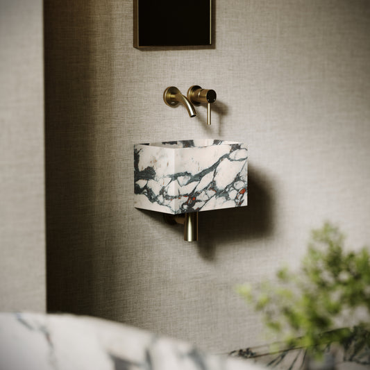 Tucci Calacatta Viola Marble Wall Hung Basin 300mm