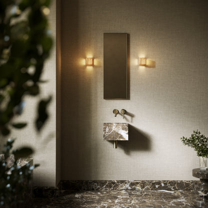 Tucci Dark Emperador Marble Wall Hung Basin 300mm