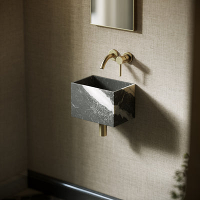 Tucci Panda Marble Wall Hung Basin 300mm