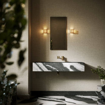 Tucci Panda Marble Wall Hung Basin 1200mm