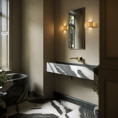 Tucci Panda Marble Wall Hung Basin 1200mm