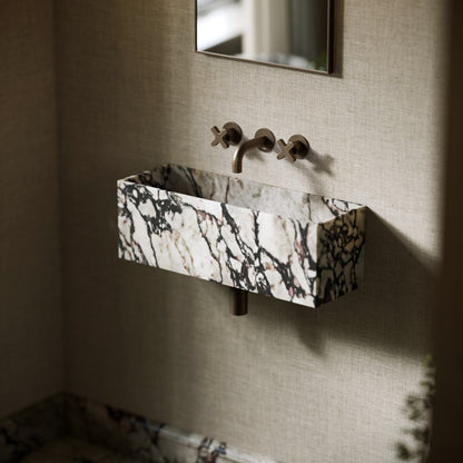 Tucci Calacatta Viola Marble Wall Hung Basin 600mm