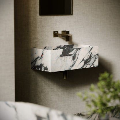 Tucci Calacatta Viola Marble Wall Hung Basin 600mm
