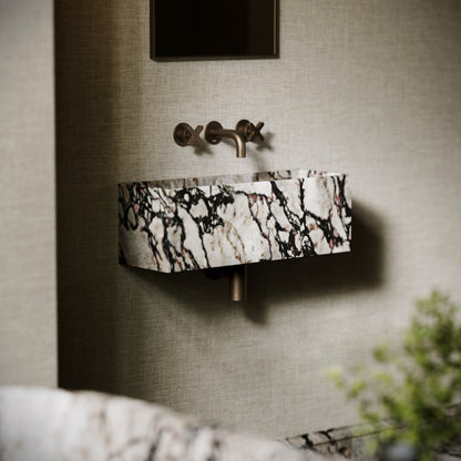 Tucci Calacatta Viola Marble Wall Hung Basin 600mm