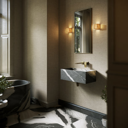 Tucci Panda Marble Wall Hung Basin 600mm