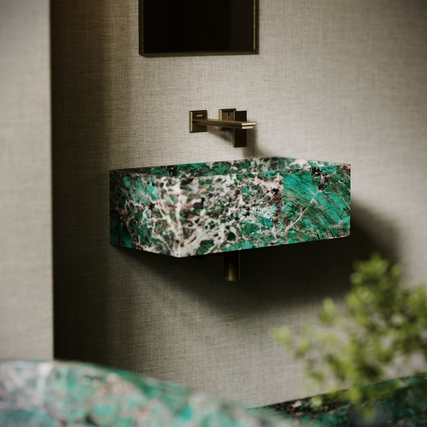 Tucci Tiffany Marble Wall Hung Basin 600mm