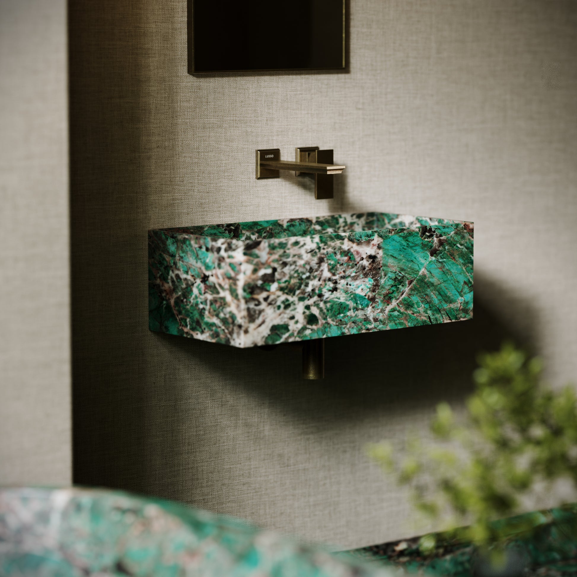 Tucci Tiffany Marble Wall Hung Basin 600mm